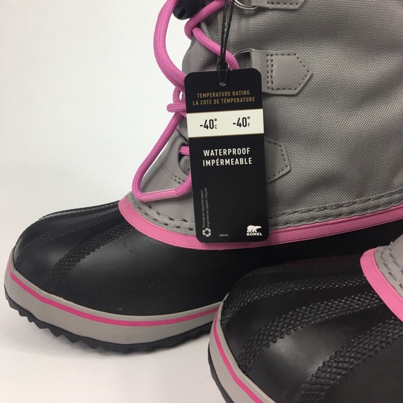 NEW SOREL YOUTH YOOT PAC BOOT w/ SHERPA SNOW CUFF - Picture 3 of 8